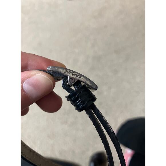 BRIGHTON MINI LEATHER ANIMAL PRINT CROSSBODY METALIC BOW - Picture 12 of 12